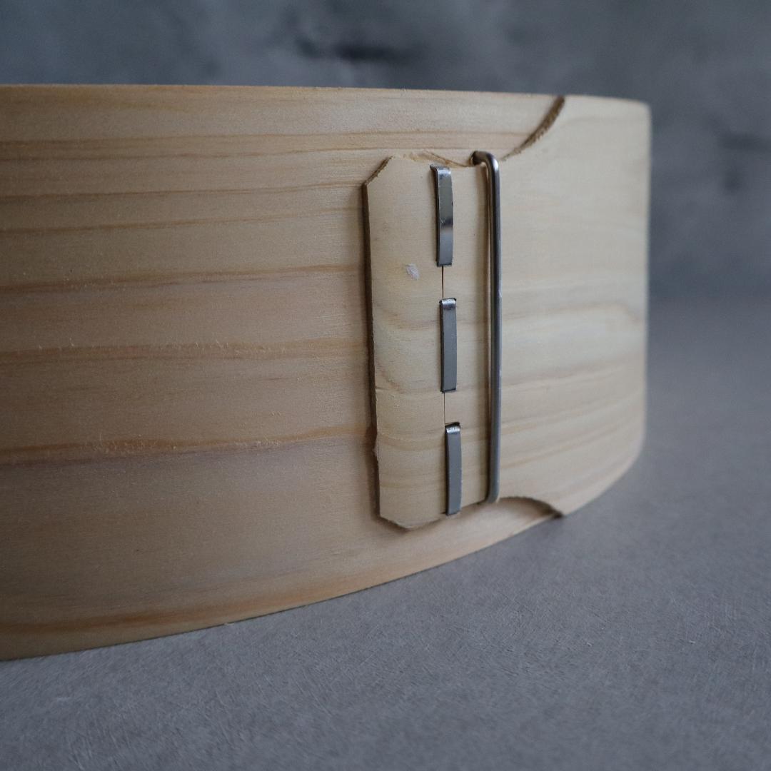 side part of a wooden bamboo cooking steamer