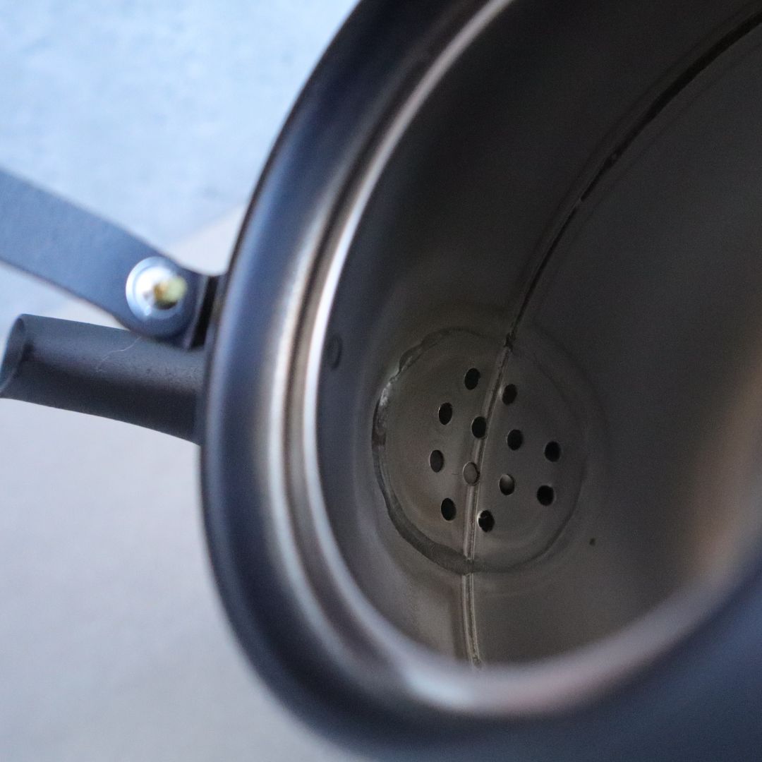 Black Stainless Steel Teapot
