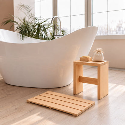 Accessoires de bain japonais | Artisanat authentique en bois de Hinoki