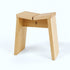 Wooden stool on a white background