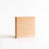 Rectangular wooden block on a white background