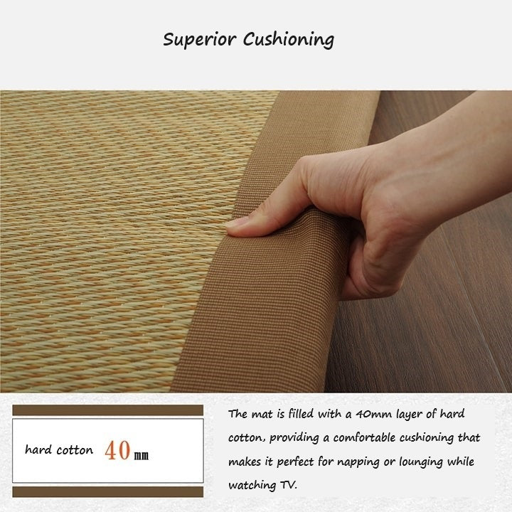 Close-up of the Japanese igusa mat&