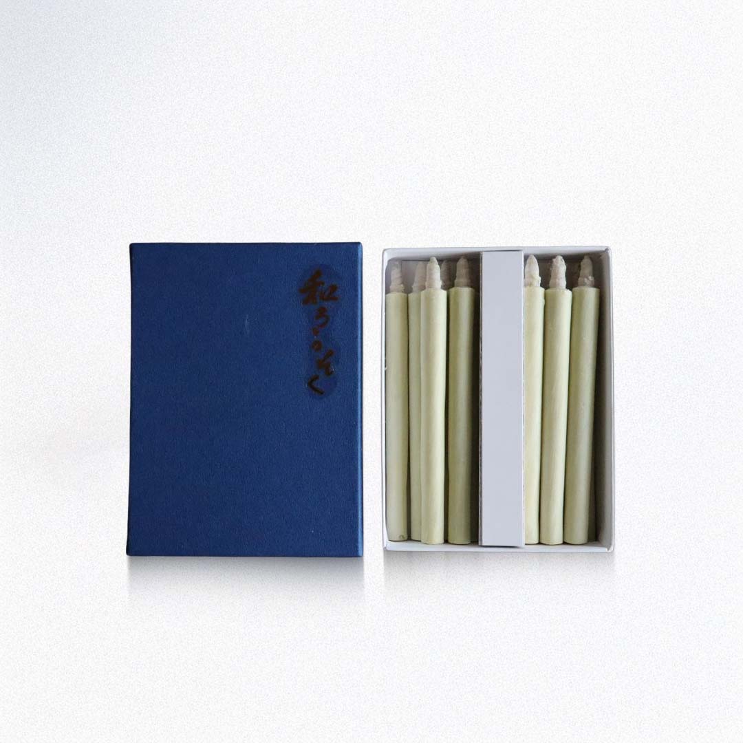 Set of incense sticks in a blue box with a white background