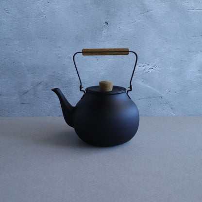 Black Stainless Steel Teapot