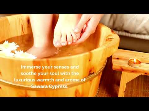 a video showing how to use and the making of our foot soaking basin