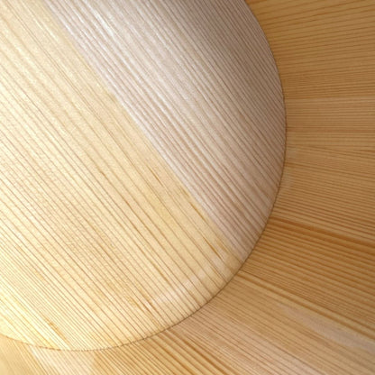 inside a wooden rice bucket