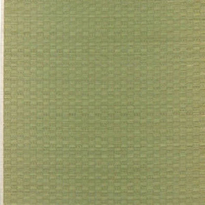 Close-up view of a Japanese rush grass tatami mat, showcasing its intricate checkered weave pattern in a natural green hue. The texture highlights the fine craftsmanship and durability of the material.